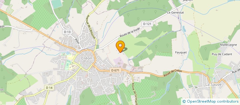 localisation de l'entreprise MADAME VIVIANE DAUMAS  CREON