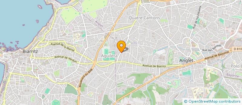 localisation de l'entreprise MADAME VIVIANE DE BETONO  ANGLET