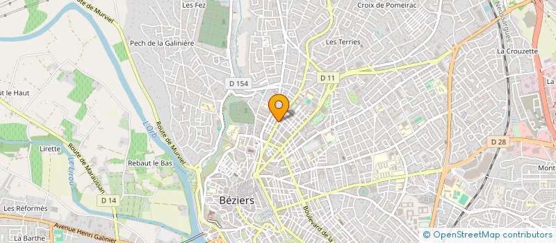localisation de l'entreprise MADAME VIVIANE DELAROCHE à BEZIERS