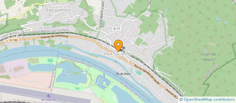 localisation de l'entreprise MADAME VIVIANE DEVAUX  VAUX-SUR-SEINE