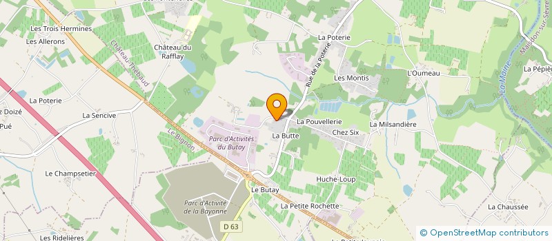 localisation de l'entreprise MADAME VIVIANE DUBRUILLE  CHATEAU-THEBAUD