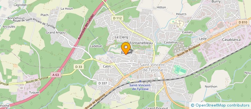 localisation de l'entreprise MADAME VIVIANE DUCASSOU  SAINT-VINCENT-DE-TYROSSE