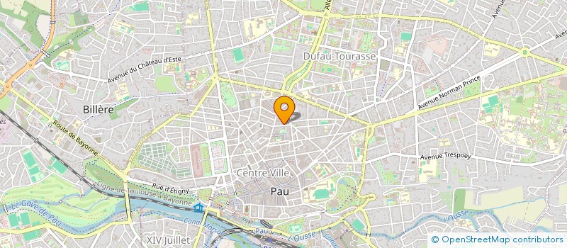 localisation de l'entreprise MADAME VIVIANE DUFOUR à PAU