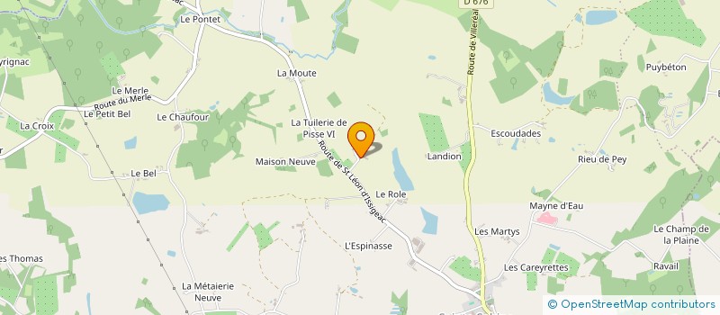 localisation de l'entreprise MADAME VIVIANE DUMAS à BEAUMONTOIS EN PERIGORD
