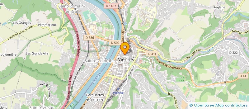 localisation de l'entreprise MADAME VIVIANE FERRAND à VIENNE