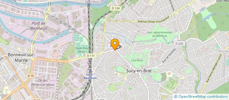 localisation de l'entreprise MADAME VIVIANE FERREIRA  SUCY-EN-BRIE