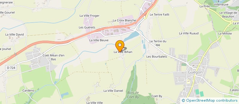 localisation de l'entreprise MADAME VIVIANE FLORENT  GUEGON