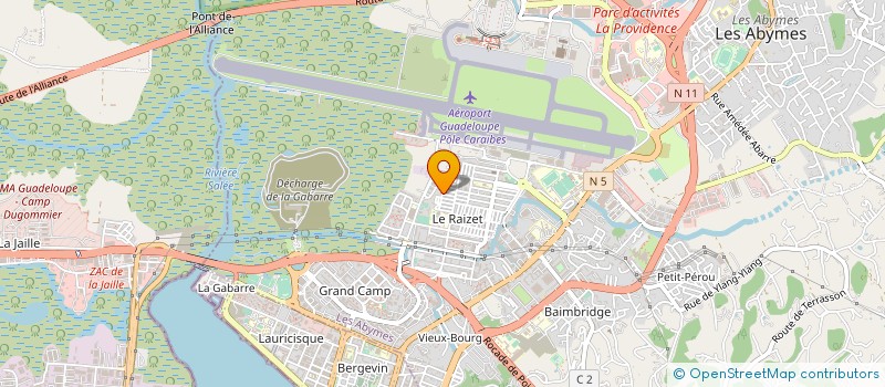 localisation de l'entreprise MADAME VIVIANE FRANCOIS à LES ABYMES