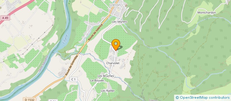 localisation de l'entreprise MADAME VIVIANE GALLAY à IZERON
