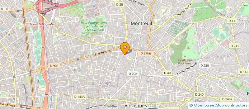 localisation de l'entreprise MADAME VIVIANE GELBAT à MONTREUIL