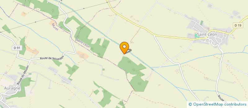 localisation de l'entreprise MADAME VIVIANE GLAUDES  ST LEON