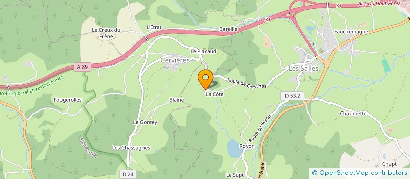 localisation de l'entreprise MADAME VIVIANE GOYON  LES SALLES