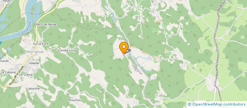 localisation de l'entreprise MADAME VIVIANE GUILLABOT  VEYRIGNAC