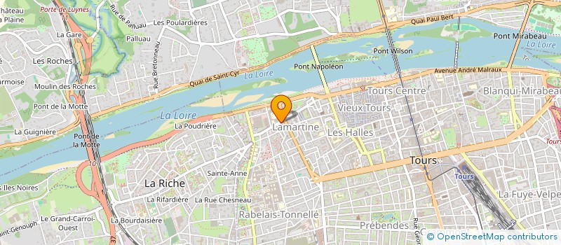 localisation de l'entreprise MADAME VIVIANE HUGUES  TOURS