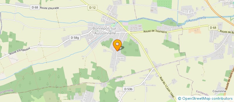 localisation de l'entreprise MADAME VIVIANE HUPPE  BONREPOS-SUR-AUSSONNELLE