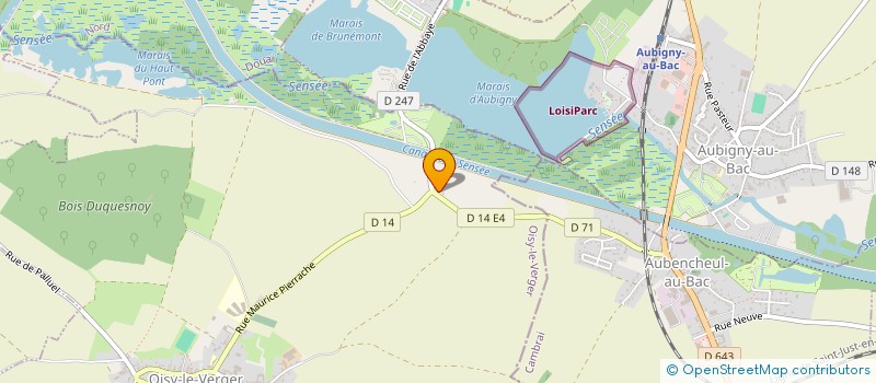 localisation de l'entreprise MADAME VIVIANE HURET  OISY-LE-VERGER