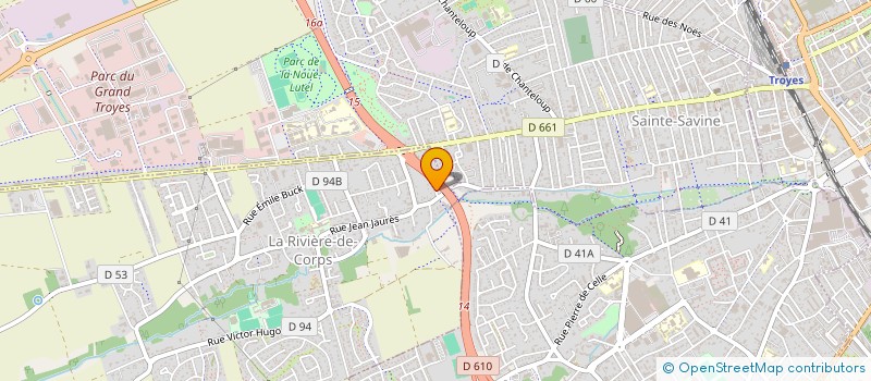 localisation de l'entreprise MADAME VIVIANE JOT  LA RIVIERE-DE-CORPS