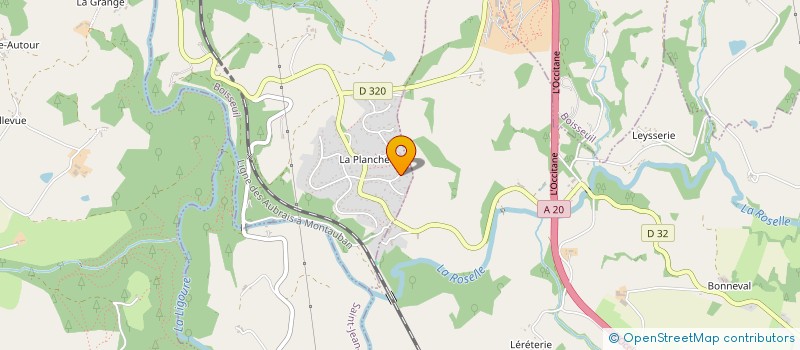 localisation de l'entreprise MADAME VIVIANE LAGRANGE à BOISSEUIL