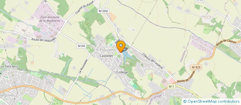 localisation de l'entreprise MADAME VIVIANE LAMARCHE  FLOURENS