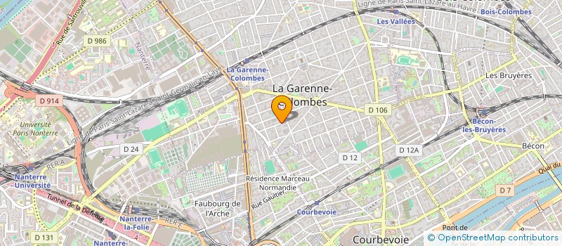 localisation de l'entreprise MADAME VIVIANE LANDMAN à LA GARENNE-COLOMBES