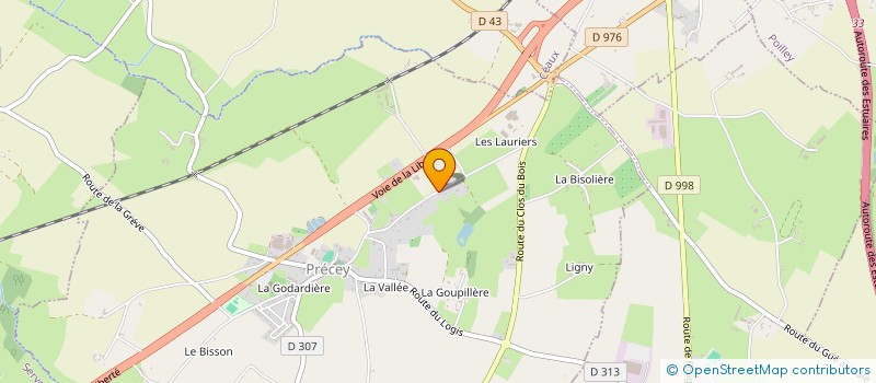 localisation de l'entreprise MADAME VIVIANE LANGELIER  PRECEY