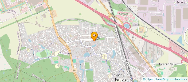 localisation de l'entreprise MADAME VIVIANE LAURENT  SAVIGNY-LE-TEMPLE
