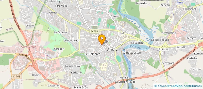 localisation de l'entreprise MADAME VIVIANE LE BARON à AURAY