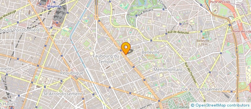 localisation de l'entreprise MADAME VIVIANE LE BORGNE  PARIS