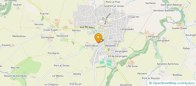 localisation de l'entreprise MADAME VIVIANE LE BORGNE  PLOUVIEN