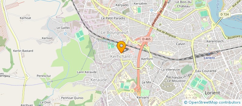 localisation de l'entreprise MADAME VIVIANE LE CORROLLER à LORIENT