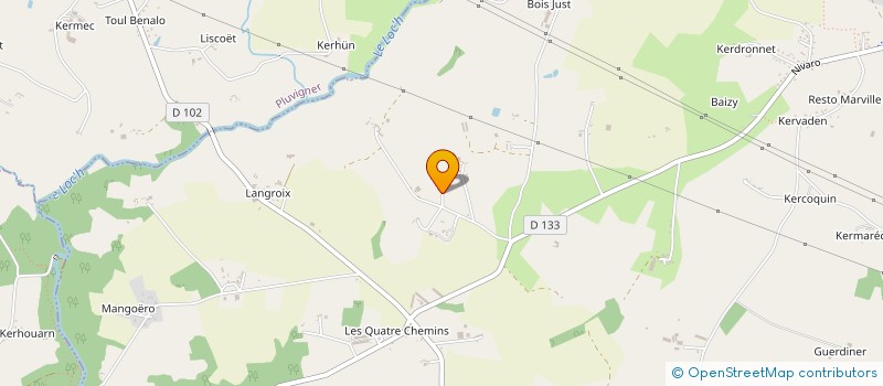 localisation de l'entreprise MADAME VIVIANE LE JOSSEC  PLUMERGAT