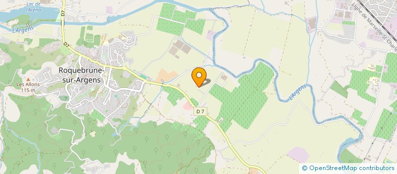 localisation de l'entreprise MADAME VIVIANE LECOMPTE à ROQUEBRUNE-SUR-ARGENS