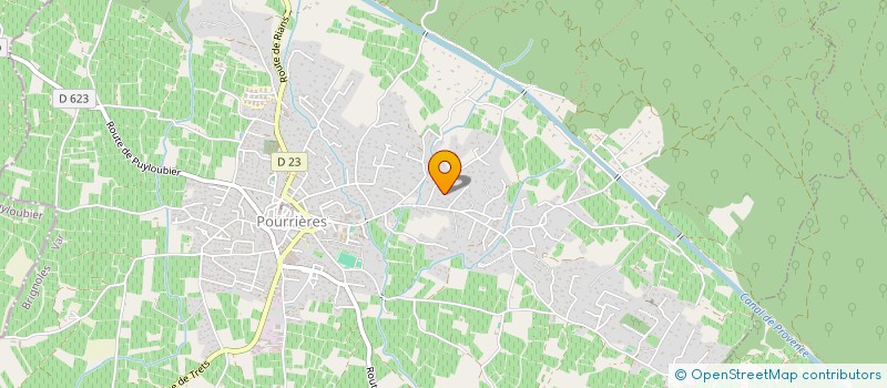 localisation de l'entreprise MADAME VIVIANE LEDOUX  POURRIERES