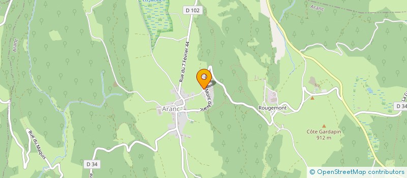 localisation de l'entreprise MADAME VIVIANE LEGRAS  ARANC