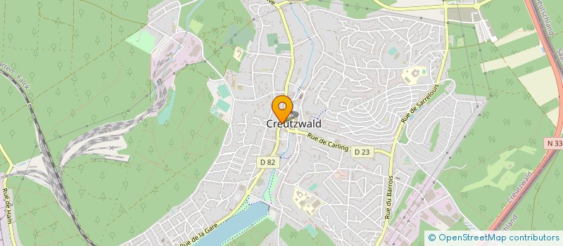 localisation de l'entreprise MADAME VIVIANE LESECHE  CREUTZWALD