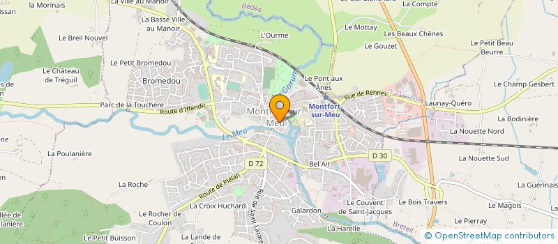 localisation de l'entreprise MADAME VIVIANE LEVERRIER  MONTFORT-SUR-MEU