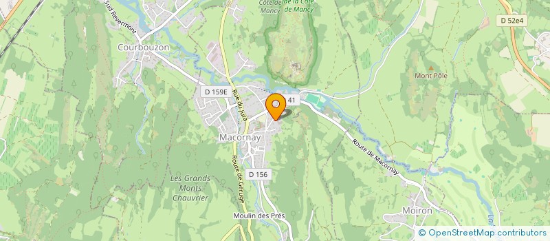 localisation de l'entreprise MADAME VIVIANE LUTZ  MACORNAY