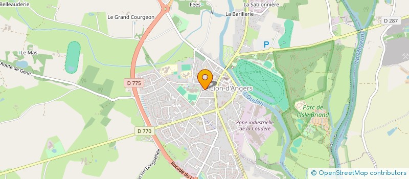 localisation de l'entreprise MADAME VIVIANE MARTEAU  LE LION-D'ANGERS