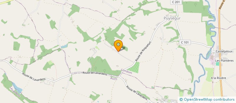 localisation de l'entreprise MADAME VIVIANE MENON  ROQUEFORT