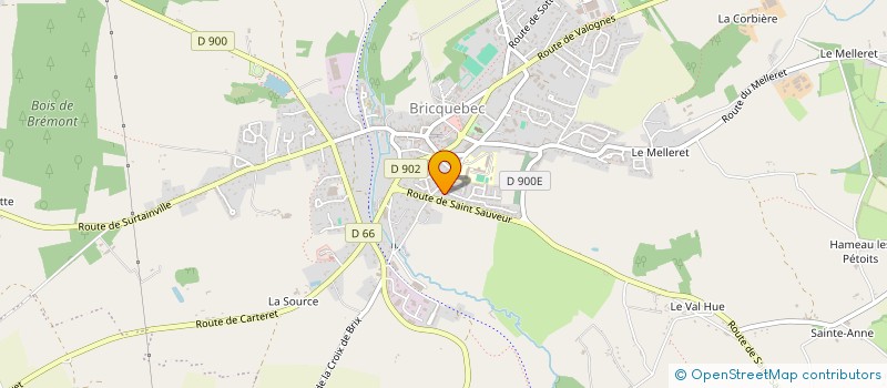 localisation de l'entreprise MADAME VIVIANE MERDY  BRICQUEBEC-EN-COTENTIN