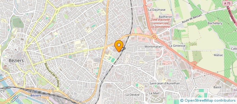 localisation de l'entreprise MADAME VIVIANE MEYER  BEZIERS