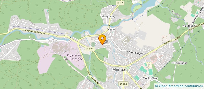 localisation de l'entreprise MADAME VIVIANE MOREAU à MIMIZAN