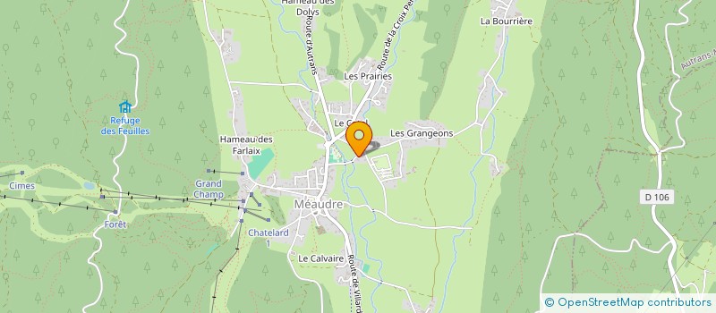 localisation de l'entreprise MADAME VIVIANE MOULAY  AUTRANS-MEAUDRE EN VERCORS