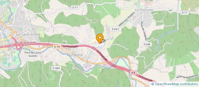 localisation de l'entreprise MADAME VIVIANE NOYON  LE THOLONET