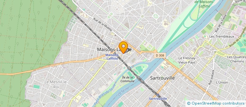 localisation de l'entreprise MADAME VIVIANE OLTRA à MAISONS-LAFFITTE