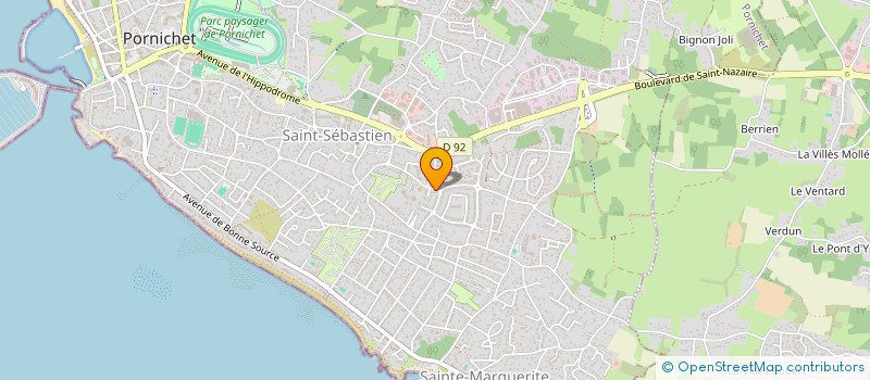 localisation de l'entreprise MADAME VIVIANE PAILLARD  PORNICHET