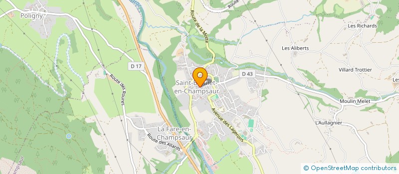 localisation de l'entreprise MADAME VIVIANE PASSET  SAINT-BONNET-EN-CHAMPSAUR