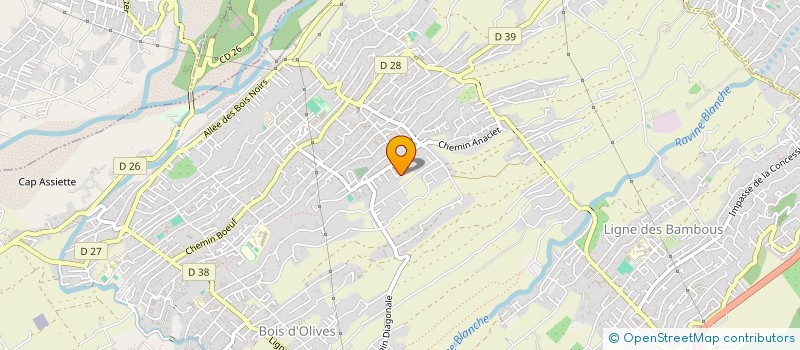 localisation de l'entreprise MADAME VIVIANE PAYET  SAINT-PIERRE