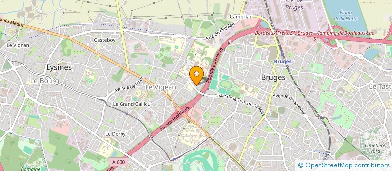 localisation de l'entreprise MADAME VIVIANE PELON  BRUGES