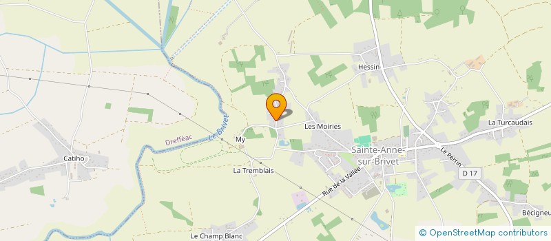 localisation de l'entreprise MADAME VIVIANE PELTIER  SAINTE-ANNE-SUR-BRIVET